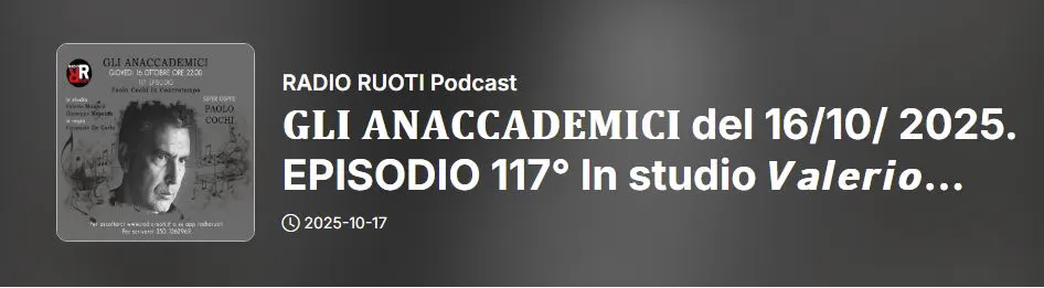 Paolo Cochi Dire Straits Radio Ruoti